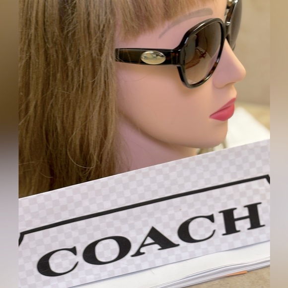 New Coach HC8150 L133 512013 Dark Tortoise sunglasses - Picture 3 of 14